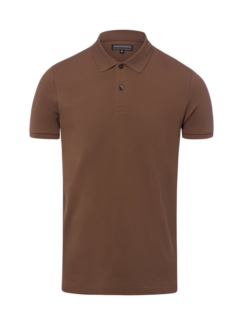 Finshley & Harding Poloshirt Herren Baumwolle braun, XXL