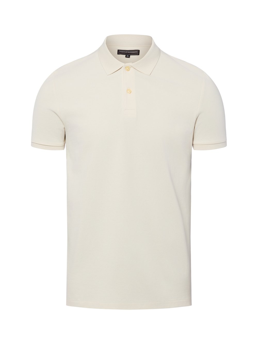 Finshley & Harding Poloshirt Herren Baumwolle weiß, S