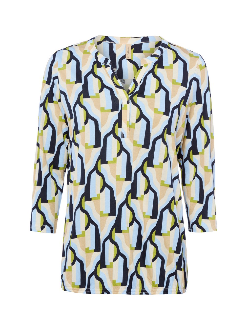 soyaconcept® Shirt Damen Jersey blau gemustert, XXL