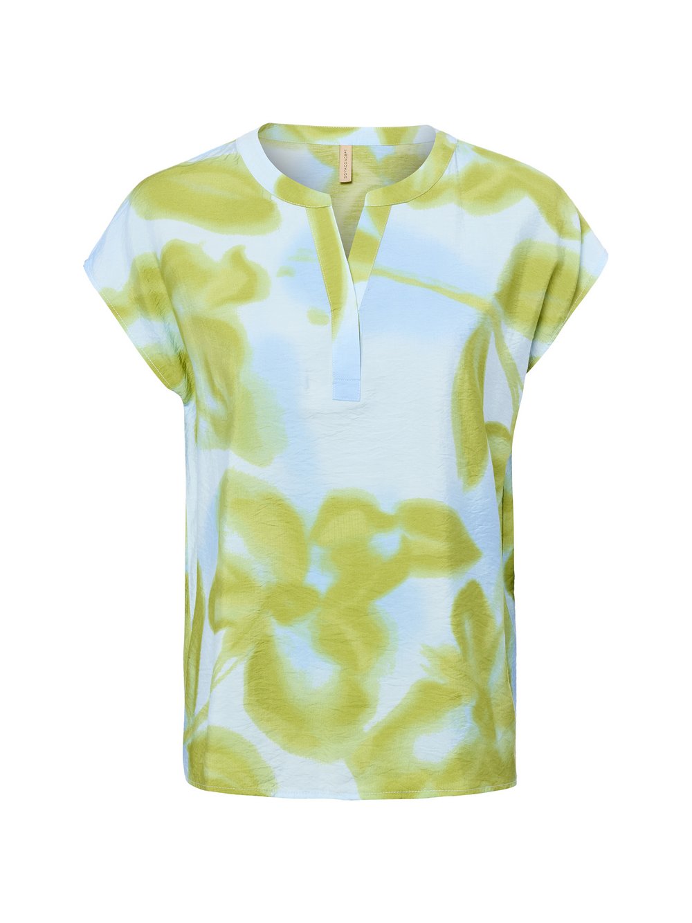 soyaconcept® Blusenshirt Damen grün gemustert, S