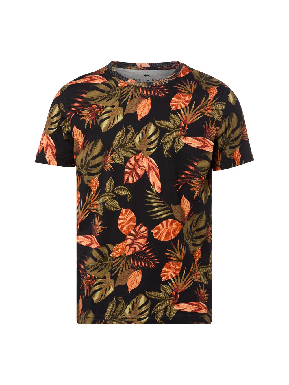 Nils Sundström T-Shirt Herren Baumwolle (100%) schwarz bedruckt, XXL