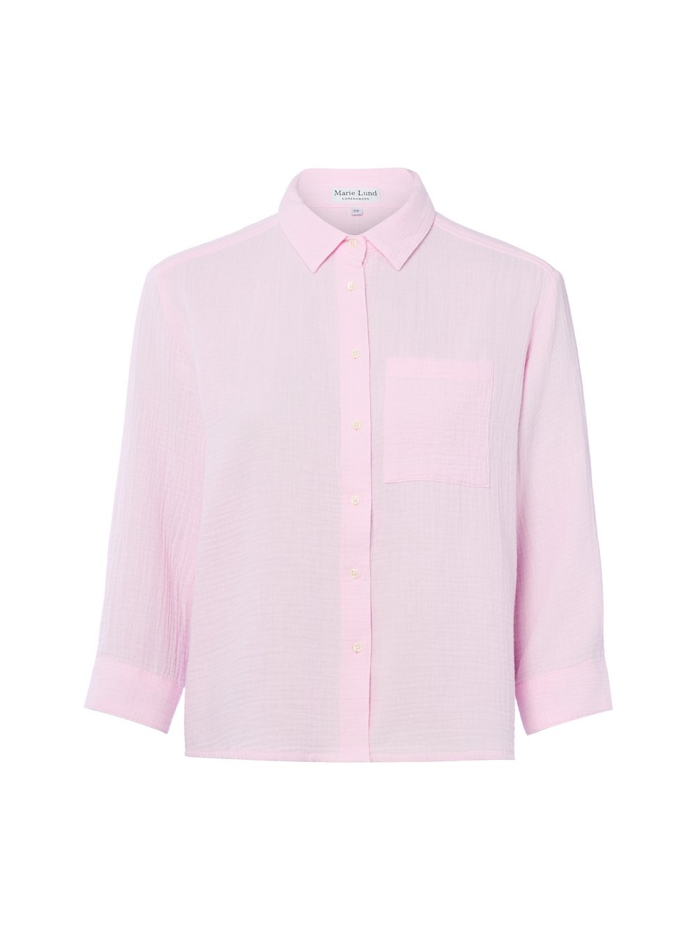 Marie Lund Hemdbluse Damen Baumwolle rosa, 34