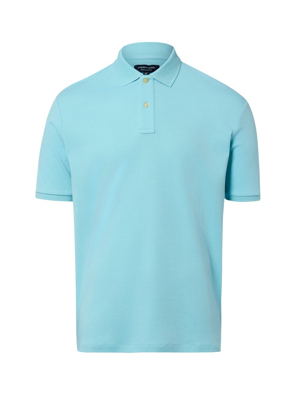 Andrew James Poloshirt Herren Baumwolle blau, S
