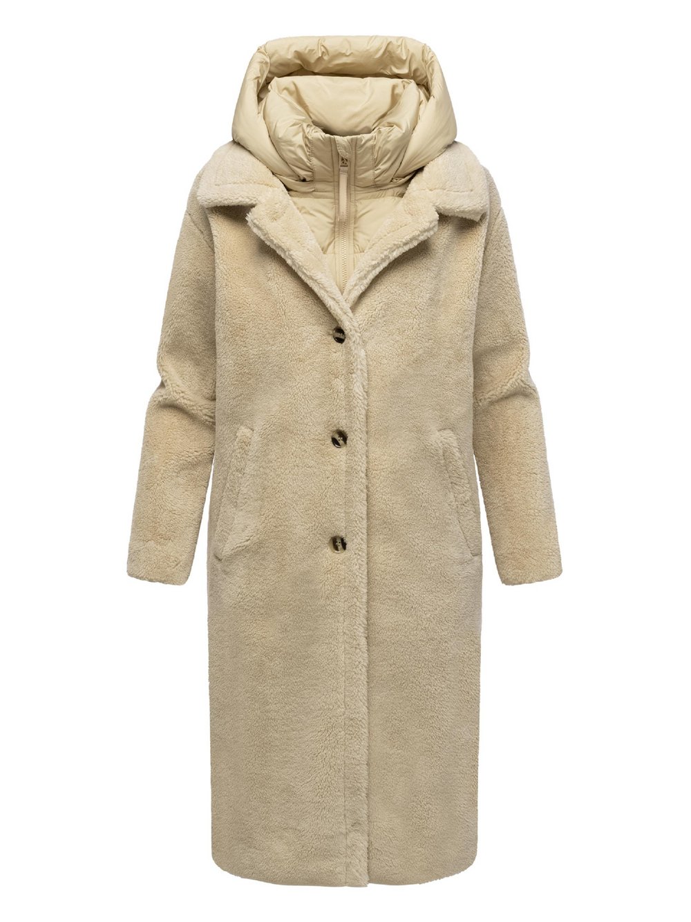 Thumbnail - Navahoo Wintermantel Damen beige, L