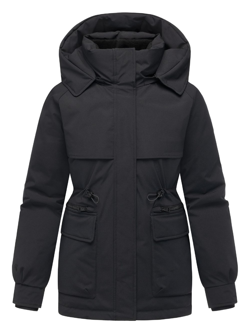 Thumbnail - Marikoo Kurzmantel Damen schwarz, XL