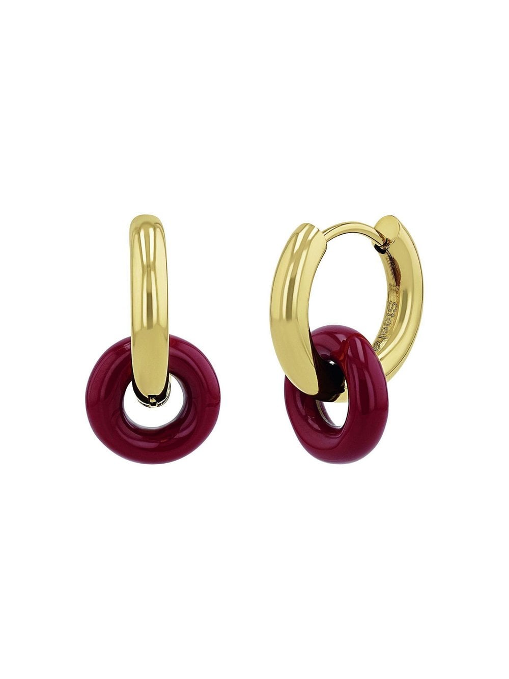 NOELANI Charm Creole Damen Edelstahl gold, ONE SIZE