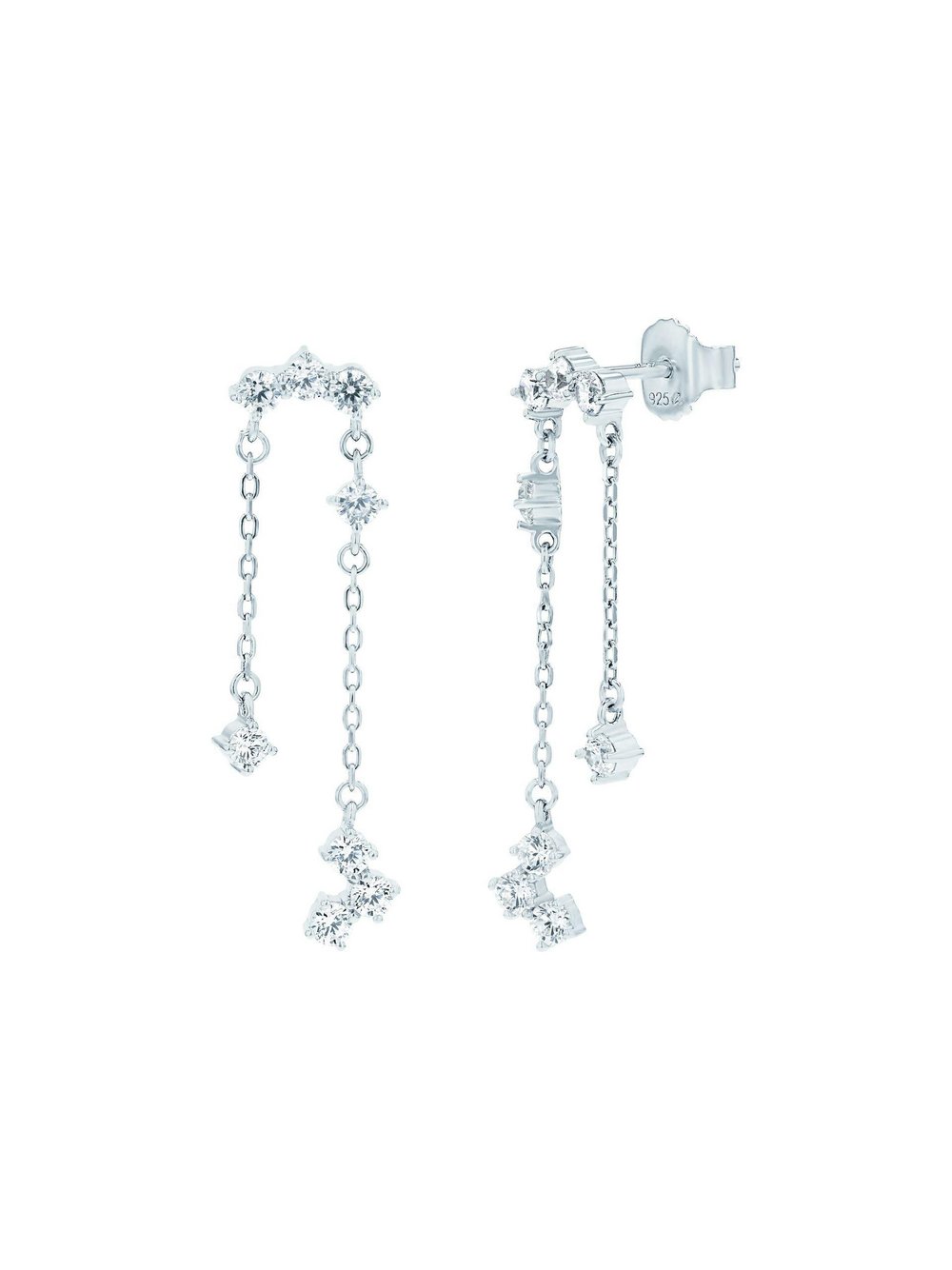 NOELANI Ohrhänger Damen Sterlingsilber gold, ONE SIZE