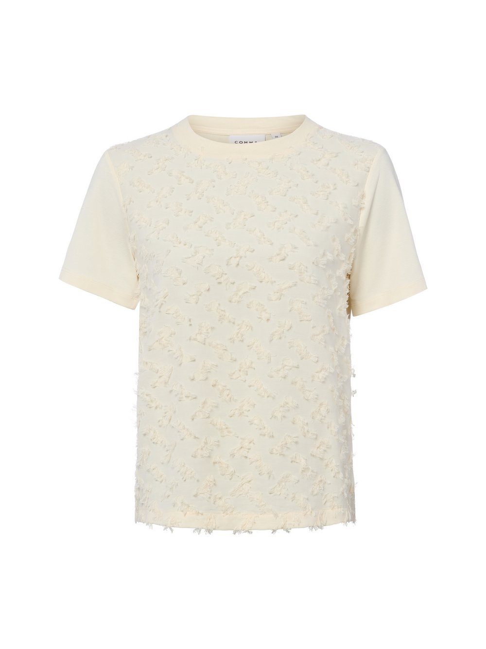 Fabricmix-Shirt mit Effektgarn