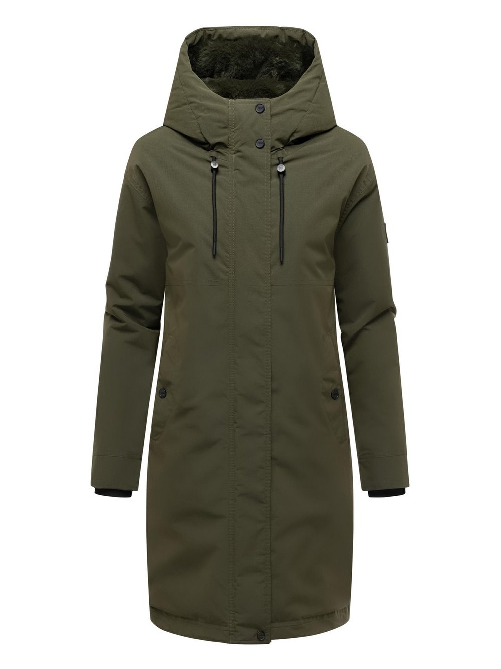Thumbnail - Navahoo Wintermantel Damen grün, L