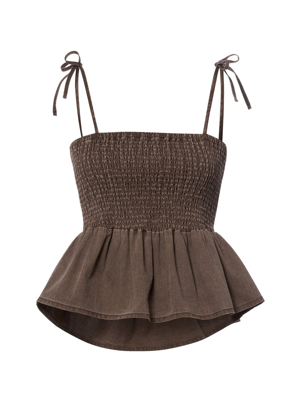 Noisy May crop top Kobiety Bawełna (100%) brązowy|beżowy