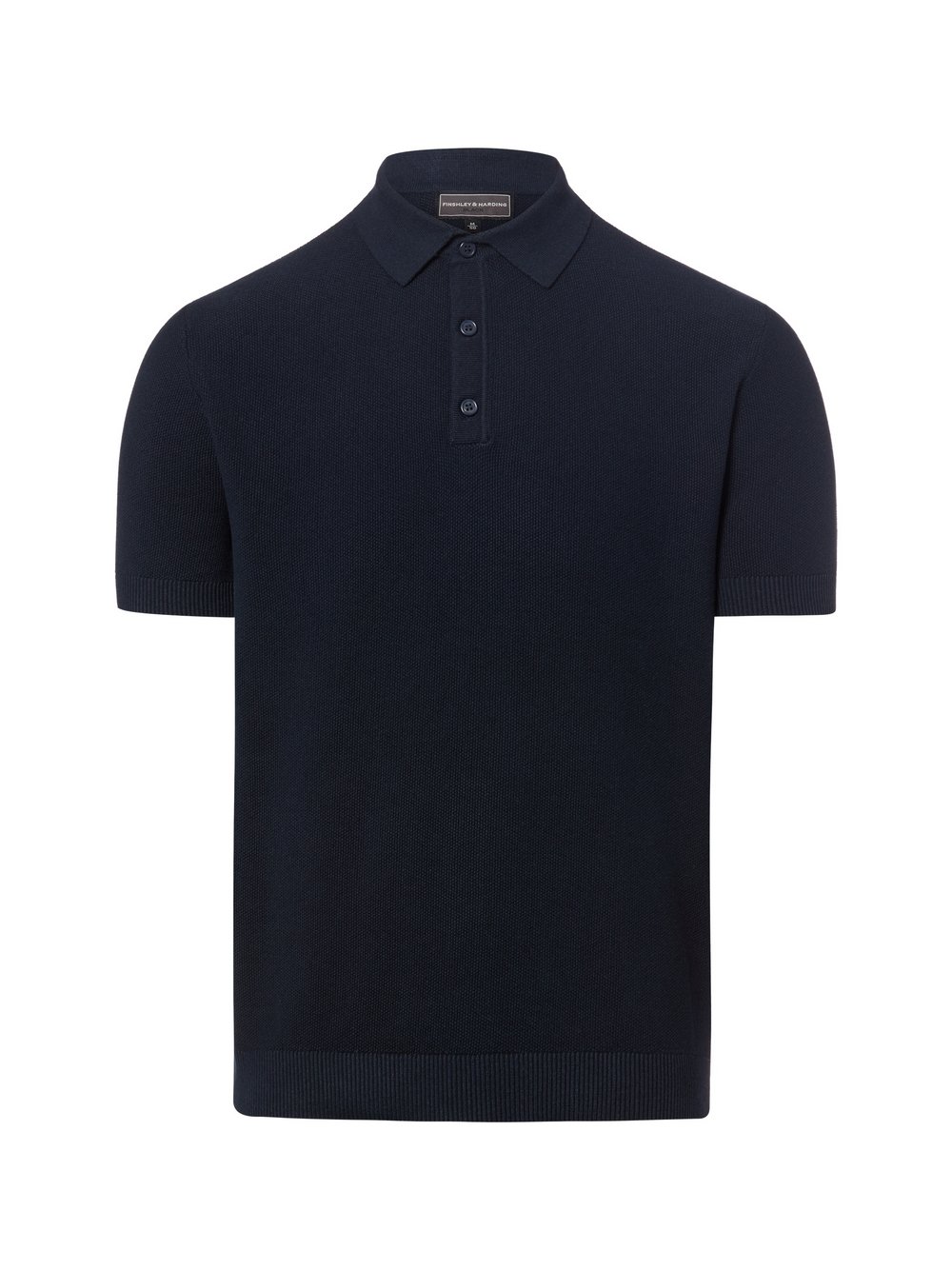 Finshley & Harding Poloshirt Herren Baumwolle (100%) blau, XXL