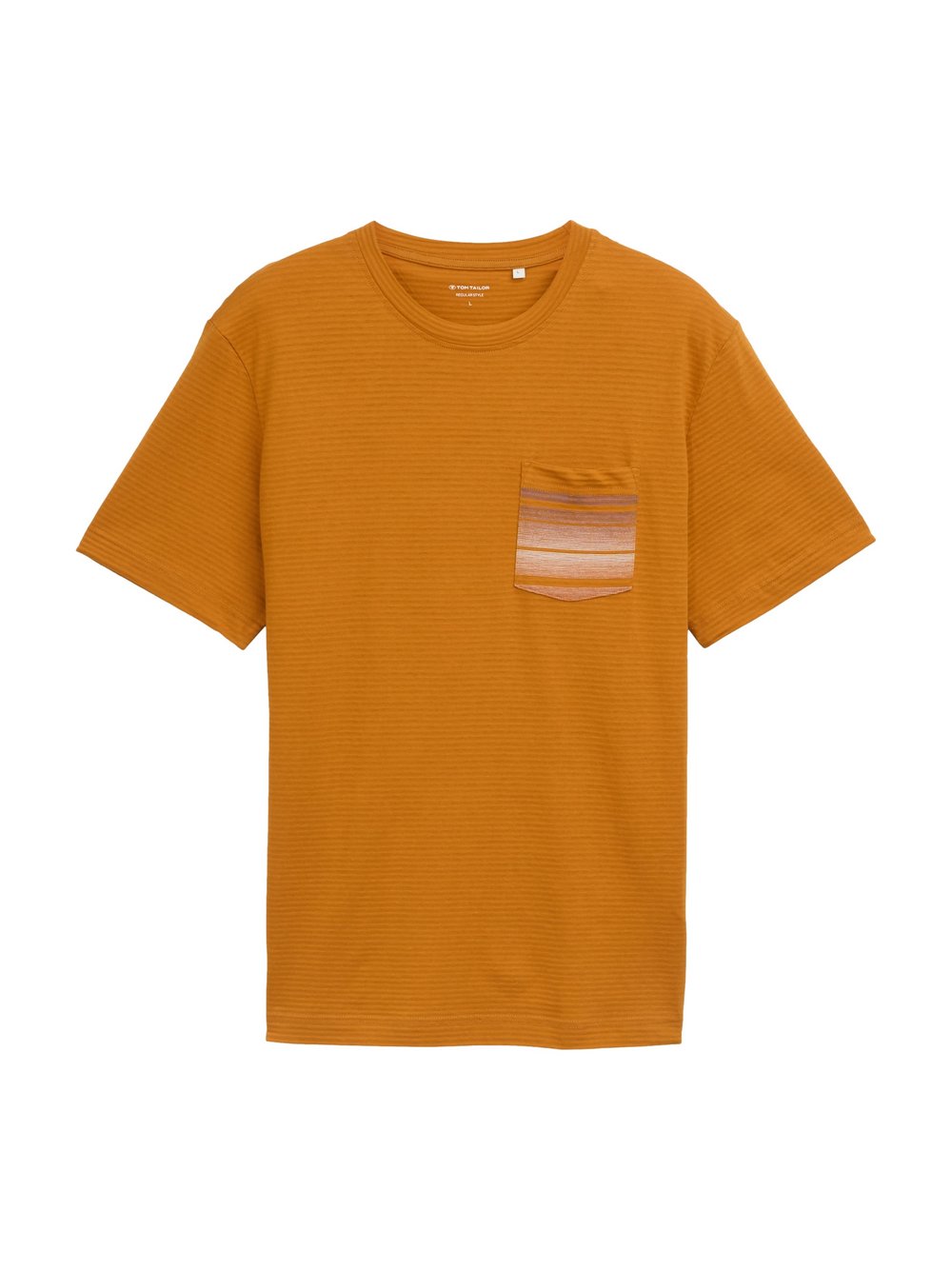 Tom Tailor T-Shirt Herren Baumwolle braun gestreift, XXL