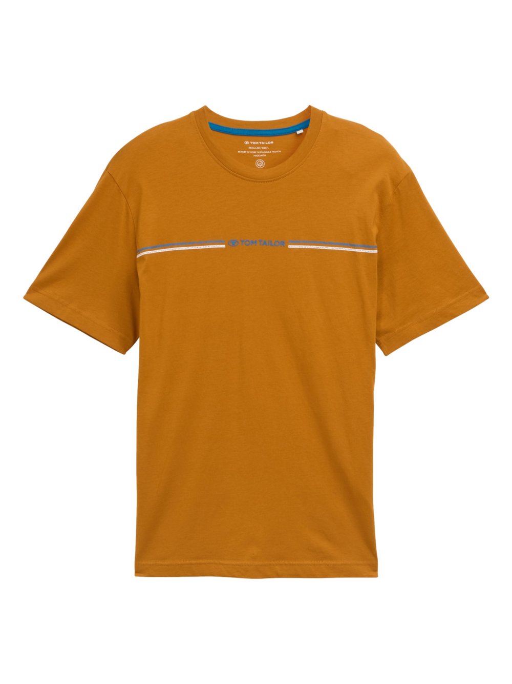 Tom Tailor T-Shirt Herren Baumwolle braun, XXXL