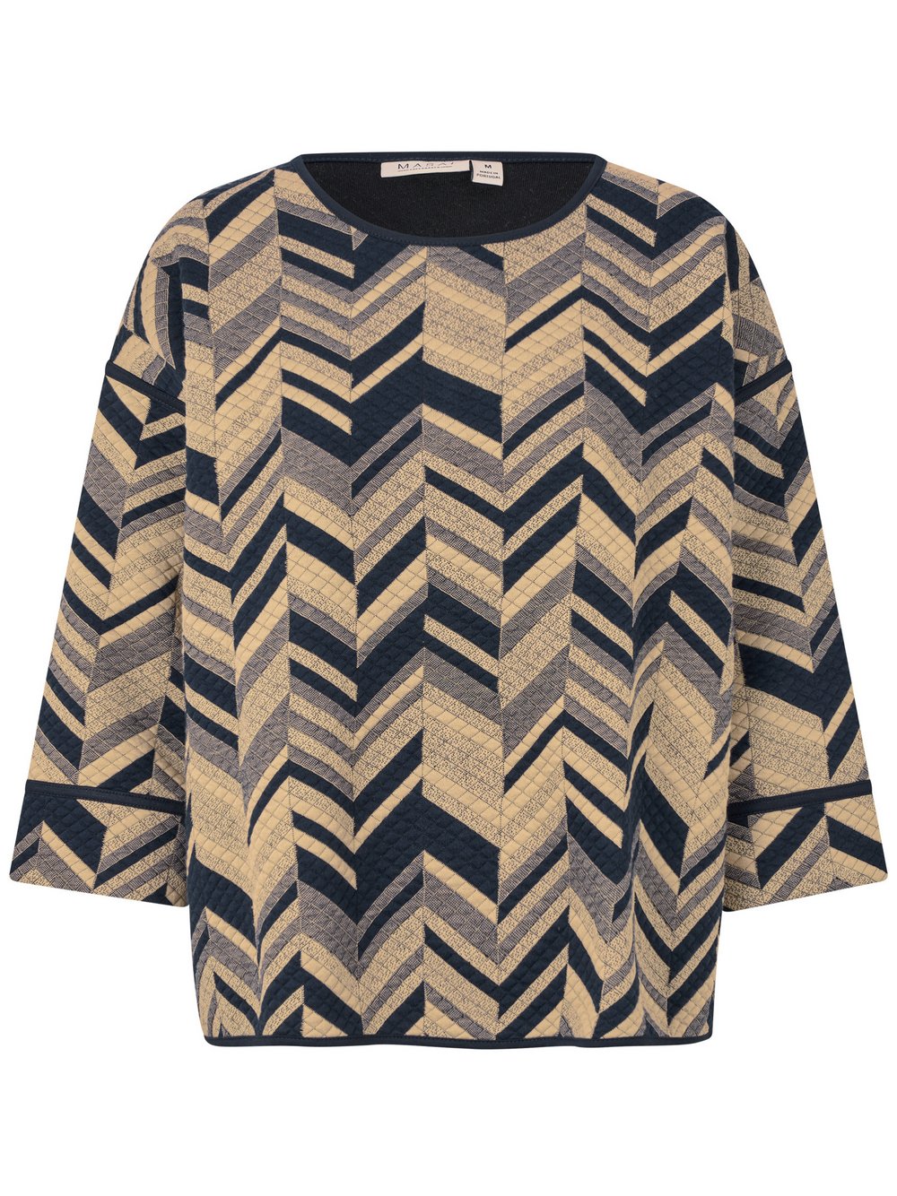 Masai Pullover Damen Baumwolle beige bedruckt, 44