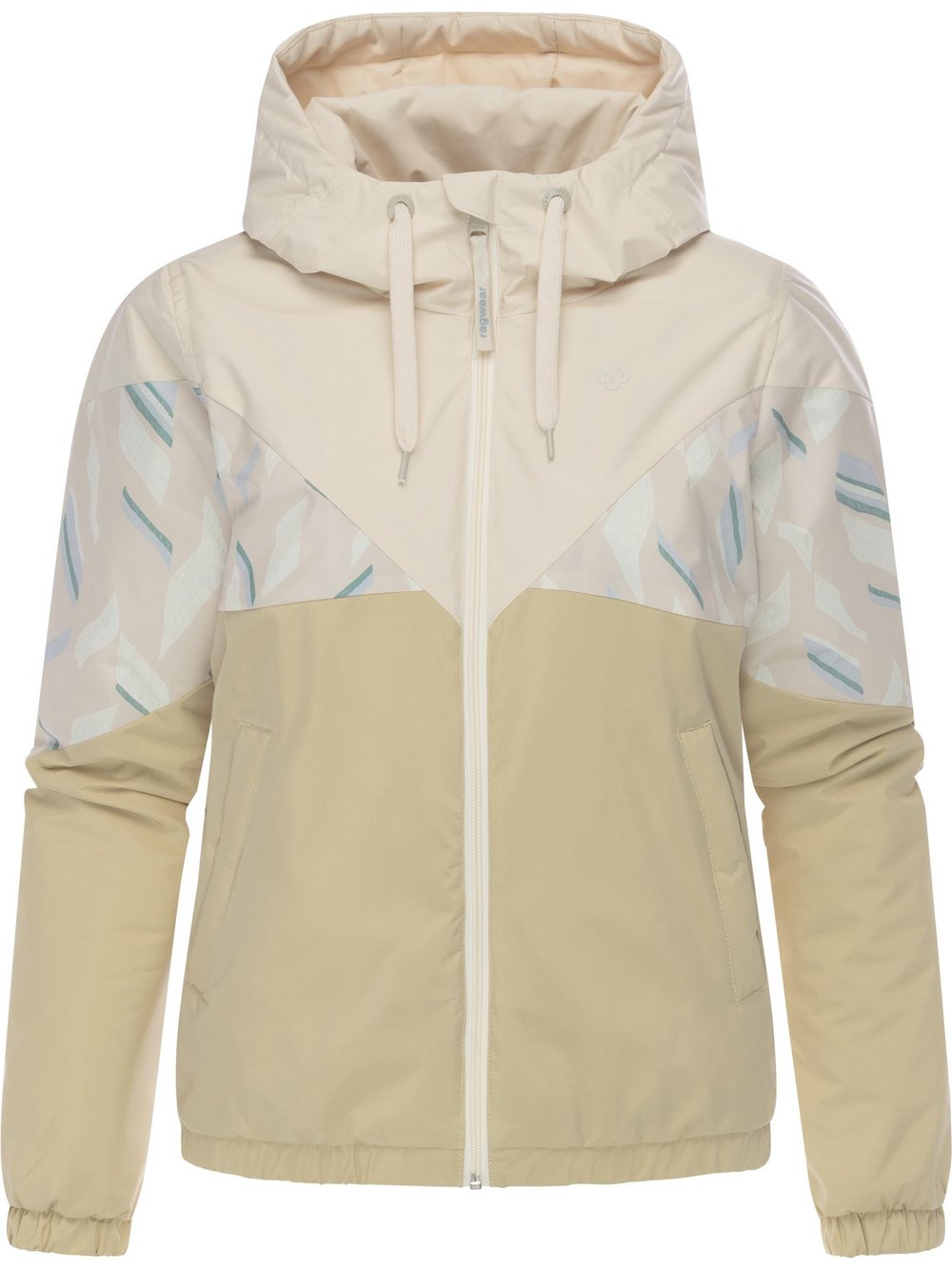 Ragwear Regenjacke Damen beige gemustert, S