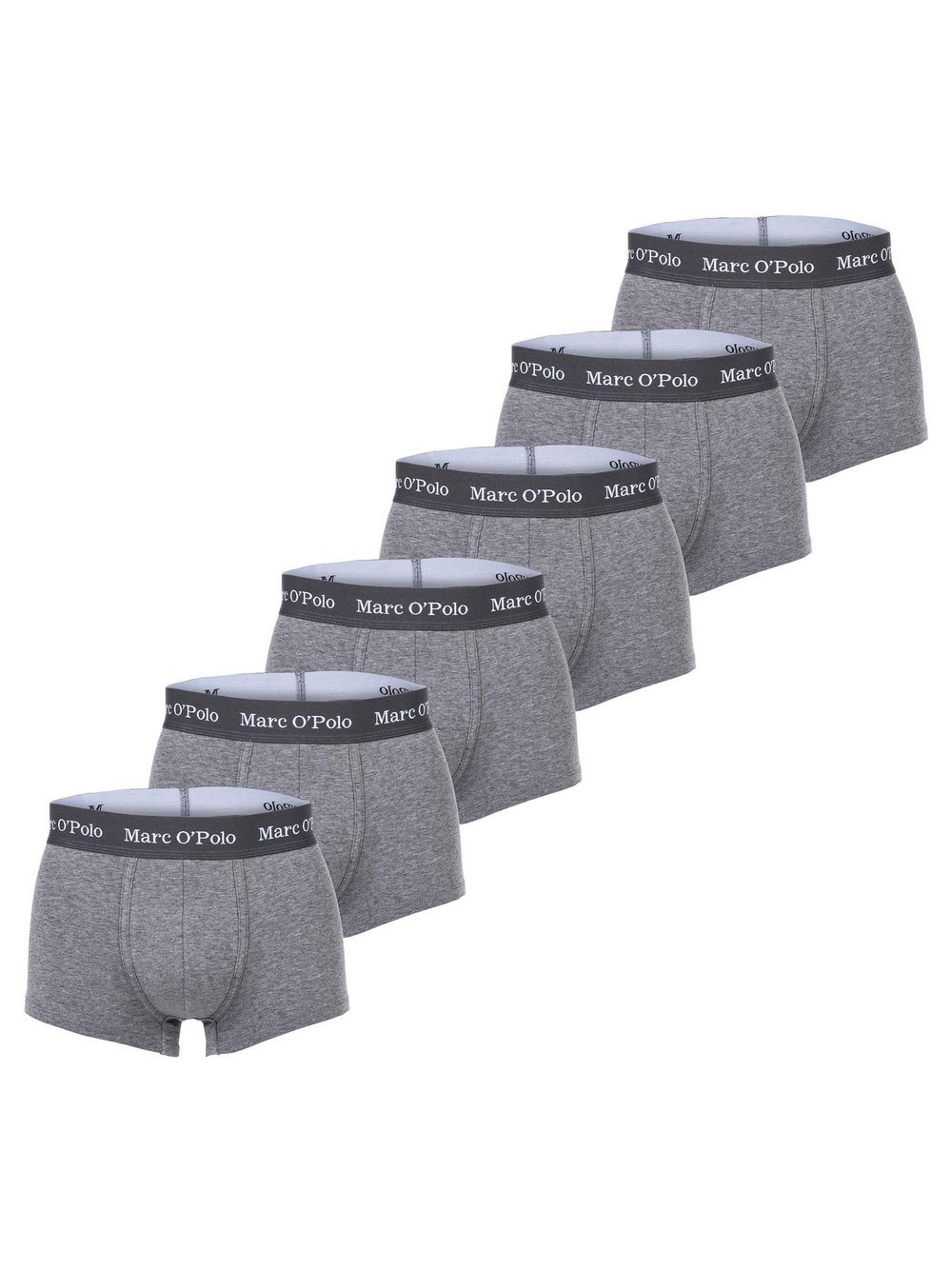 Marc O'Polo Boxershort 6er Pack Herren Baumwolle grau, XL