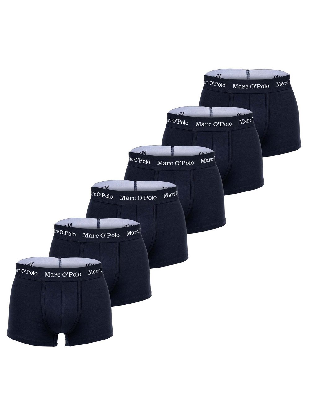 Marc O'Polo Boxershort 6er Pack Herren Baumwolle blau, L
