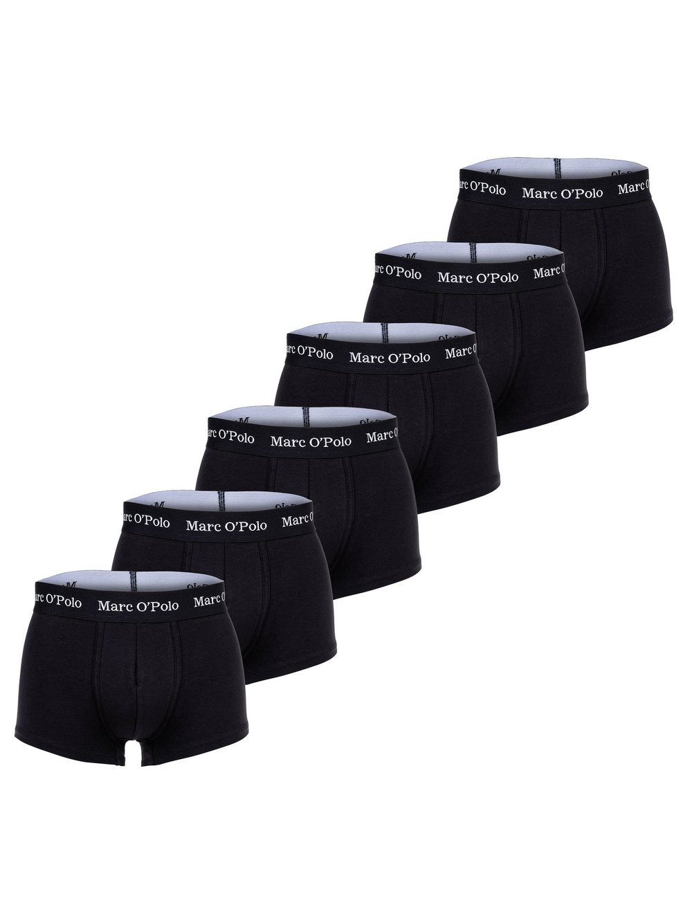 Marc O'Polo Boxershort 6er Pack Herren Baumwolle schwarz, XL