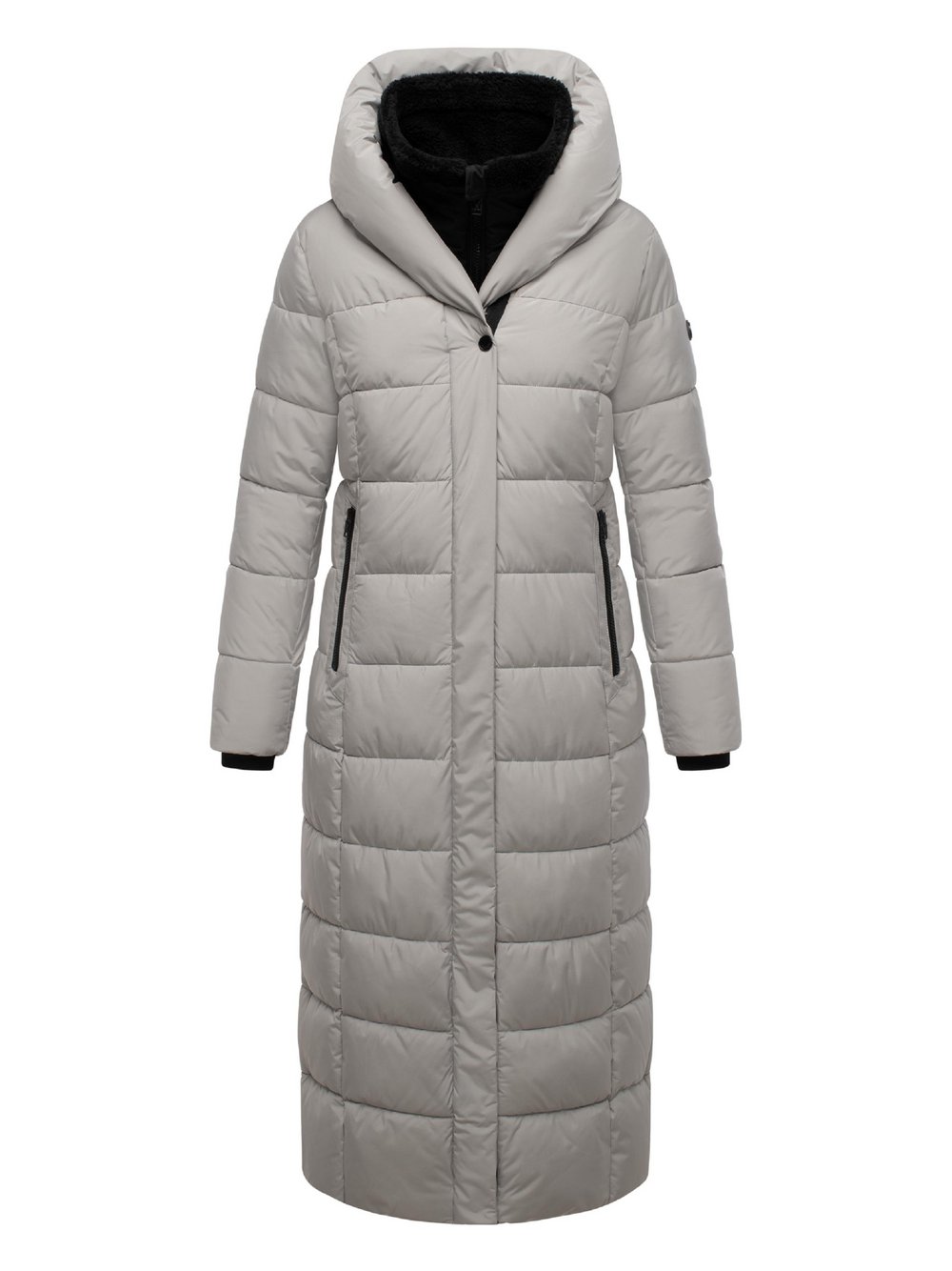 Thumbnail - Marikoo Wintermantel Damen grau, L