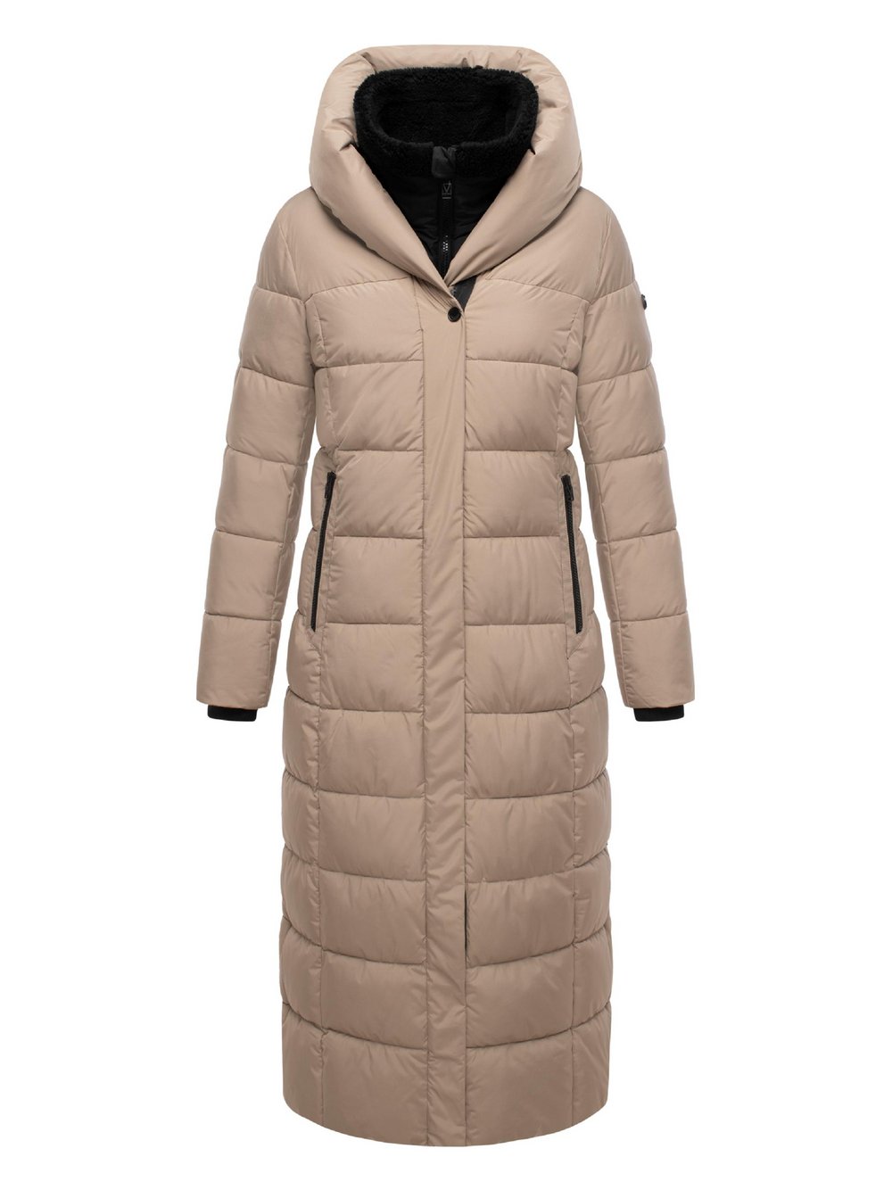 Thumbnail - Marikoo Wintermantel Damen beige, 4XL
