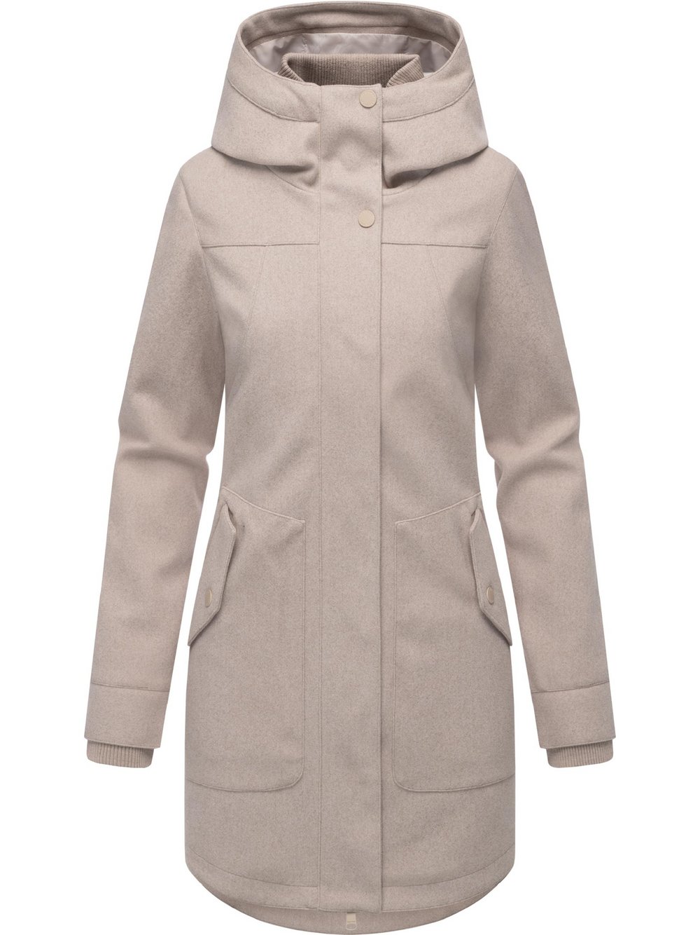 Ragwear Wollmantel Damen beige, XXL