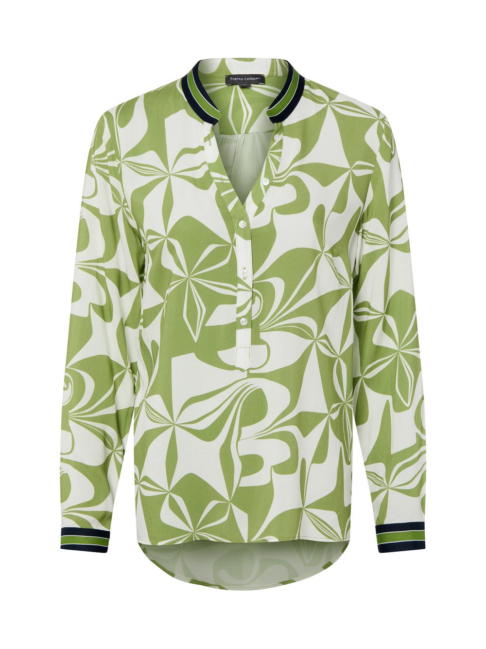 Franco Callegari Tunikabluse Damen Viskose mehrfarbig gemustert, 42