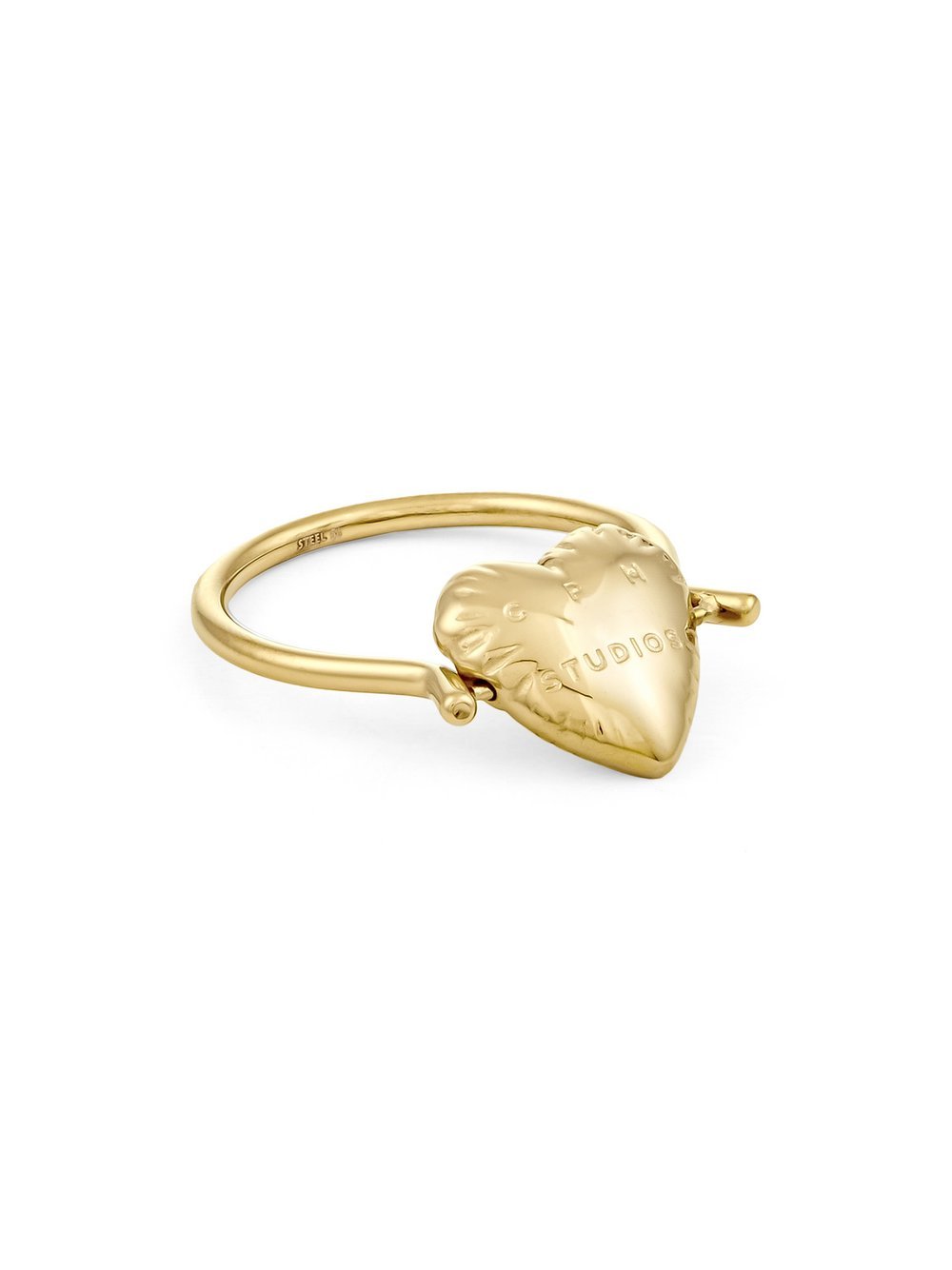 Thumbnail - COPENHAGEN STUDIOS Ring Damen Edelstahl gold, 52