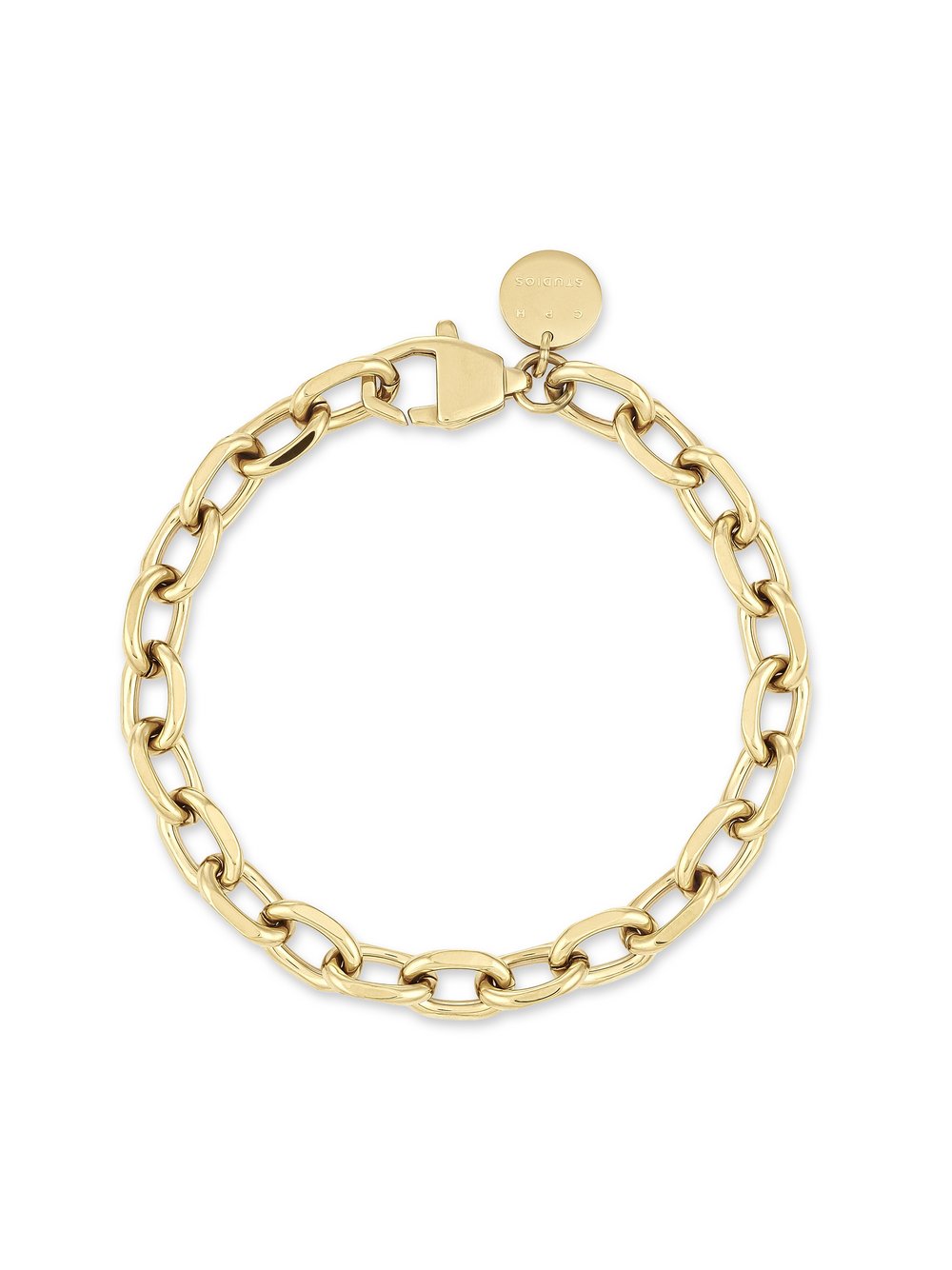 Thumbnail - COPENHAGEN STUDIOS Basic Chains Damen Edelstahl gold, ONE SIZE