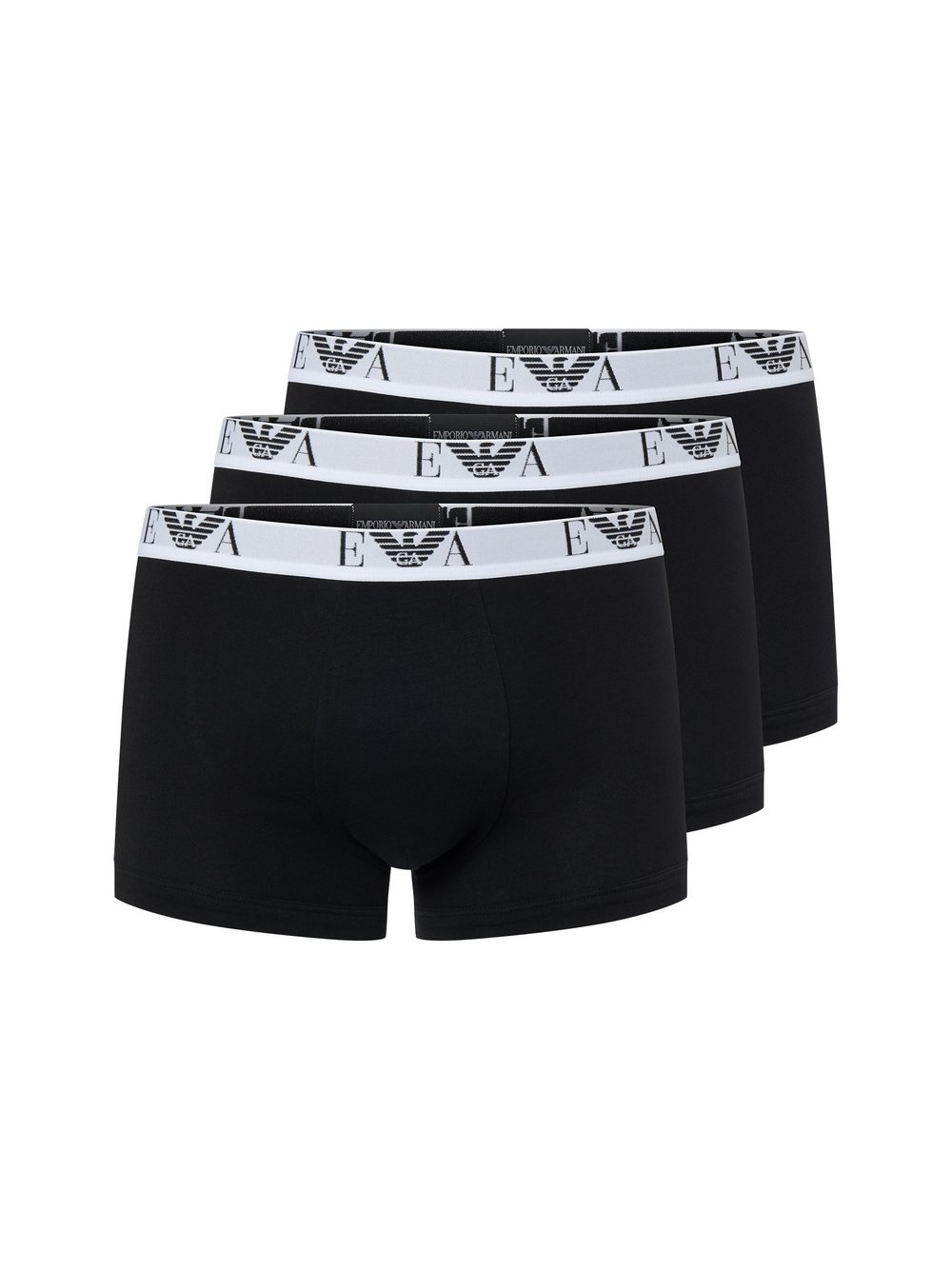 Emporio Armani Boxershorts im 3er-Pack Herren Baumwolle schwarz, L