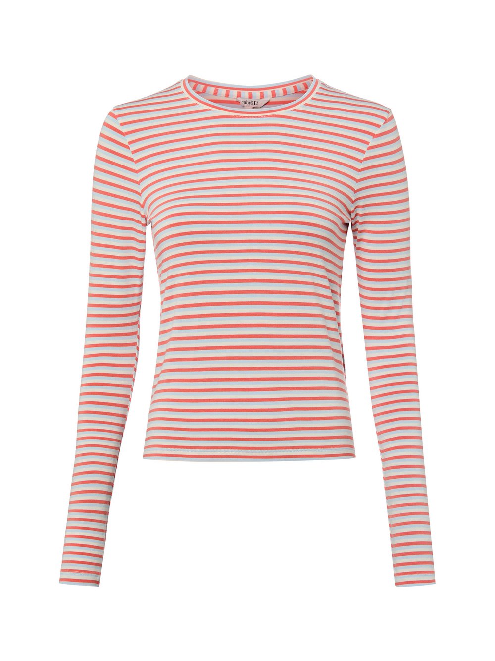mbyM Langarmshirt Damen Modal mehrfarbig gestreift, XS