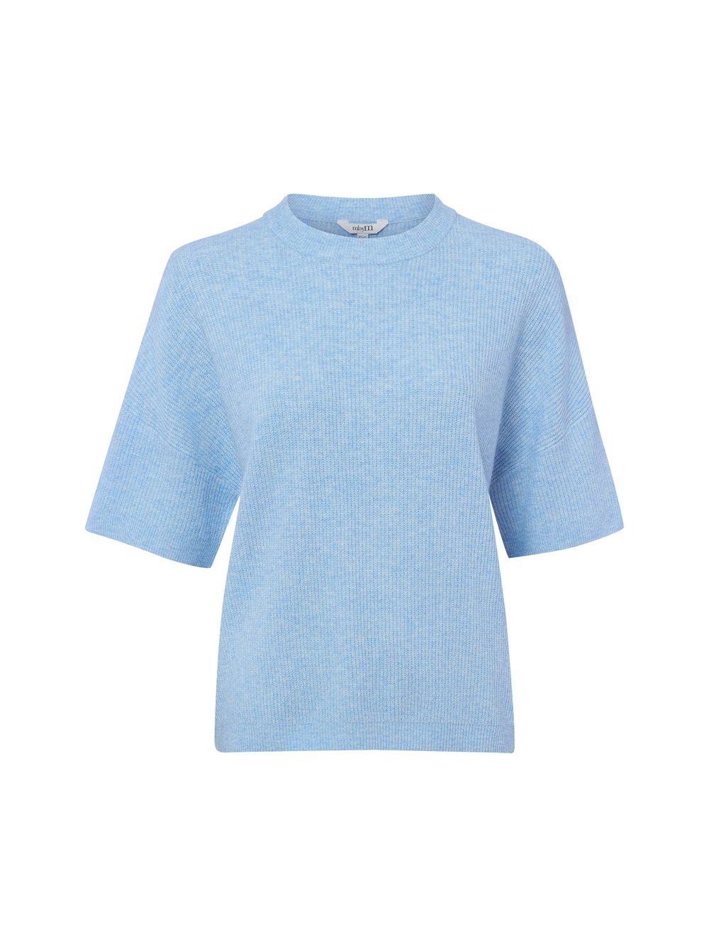 mbyM Strickshirt mit Wolle Damen blau meliert, S/M