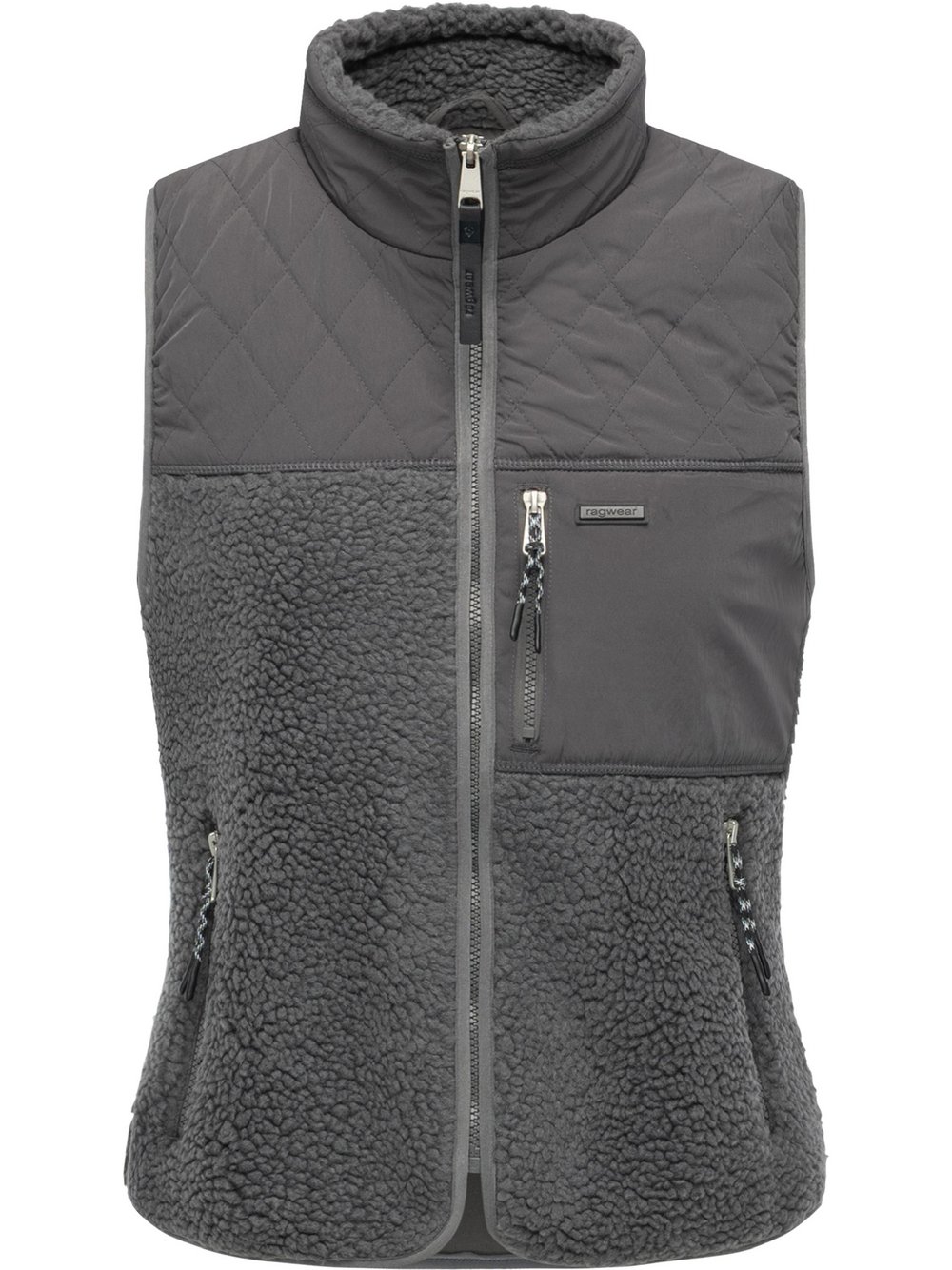 Ragwear Plüschweste Damen grau, L