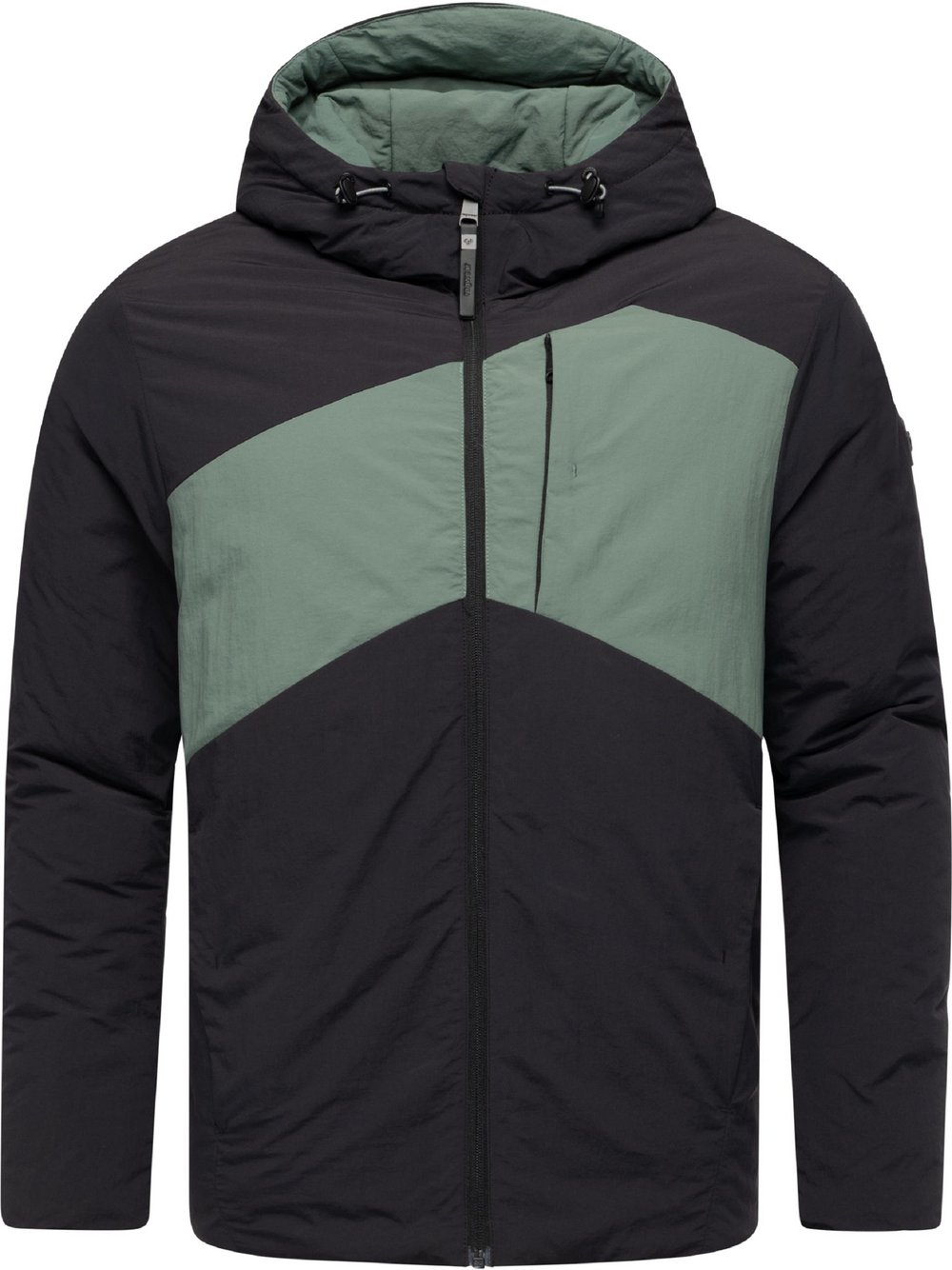 Ragwear Winterjacke Herren schwarz gemustert, S