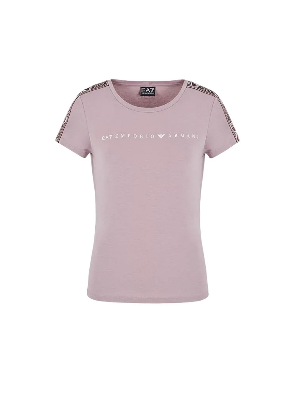 EA7 Emporio Armani T-Shirt Damen rosa bedruckt, XS