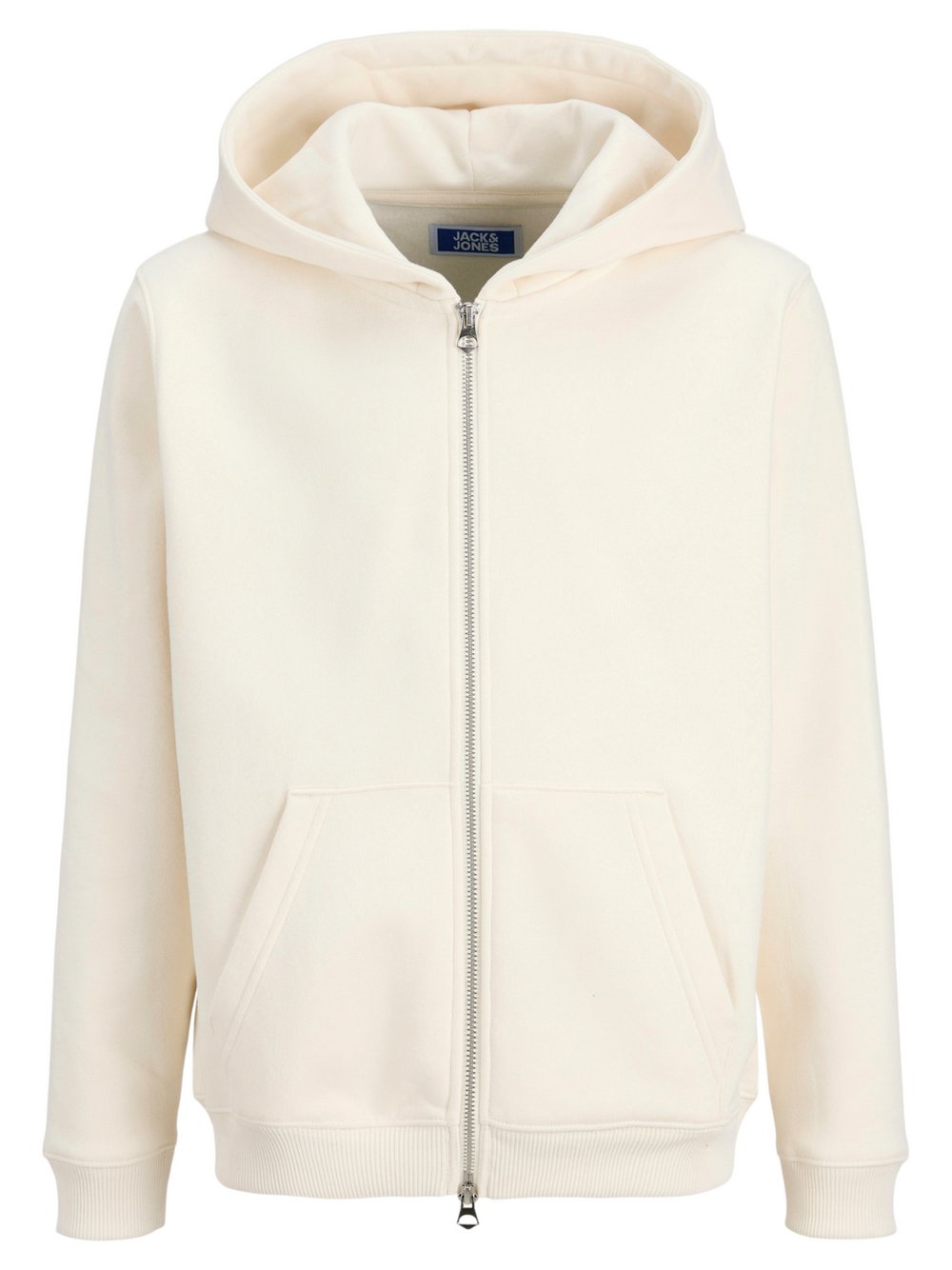 Jack & Jones Junior Sweatjacke Jungen Baumwolle beige bedruckt, 176