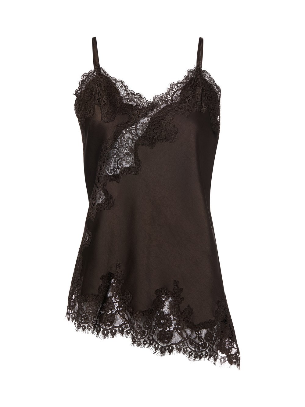 Neo Noir Satintop mit Spitze Damen braun, 40