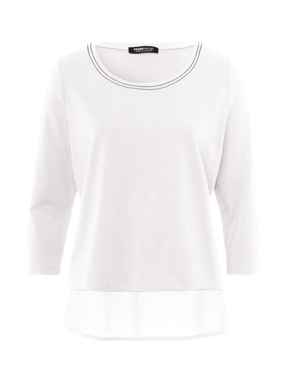 Frank Walder Shirt Damen Baumwolle weiß, 38