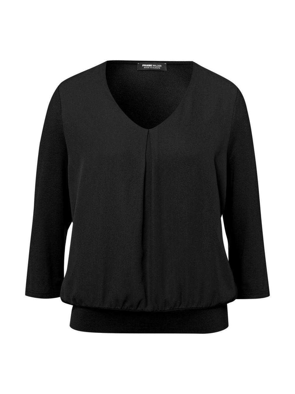 Frank Walder Blusenshirt Damen Viskose schwarz, 46