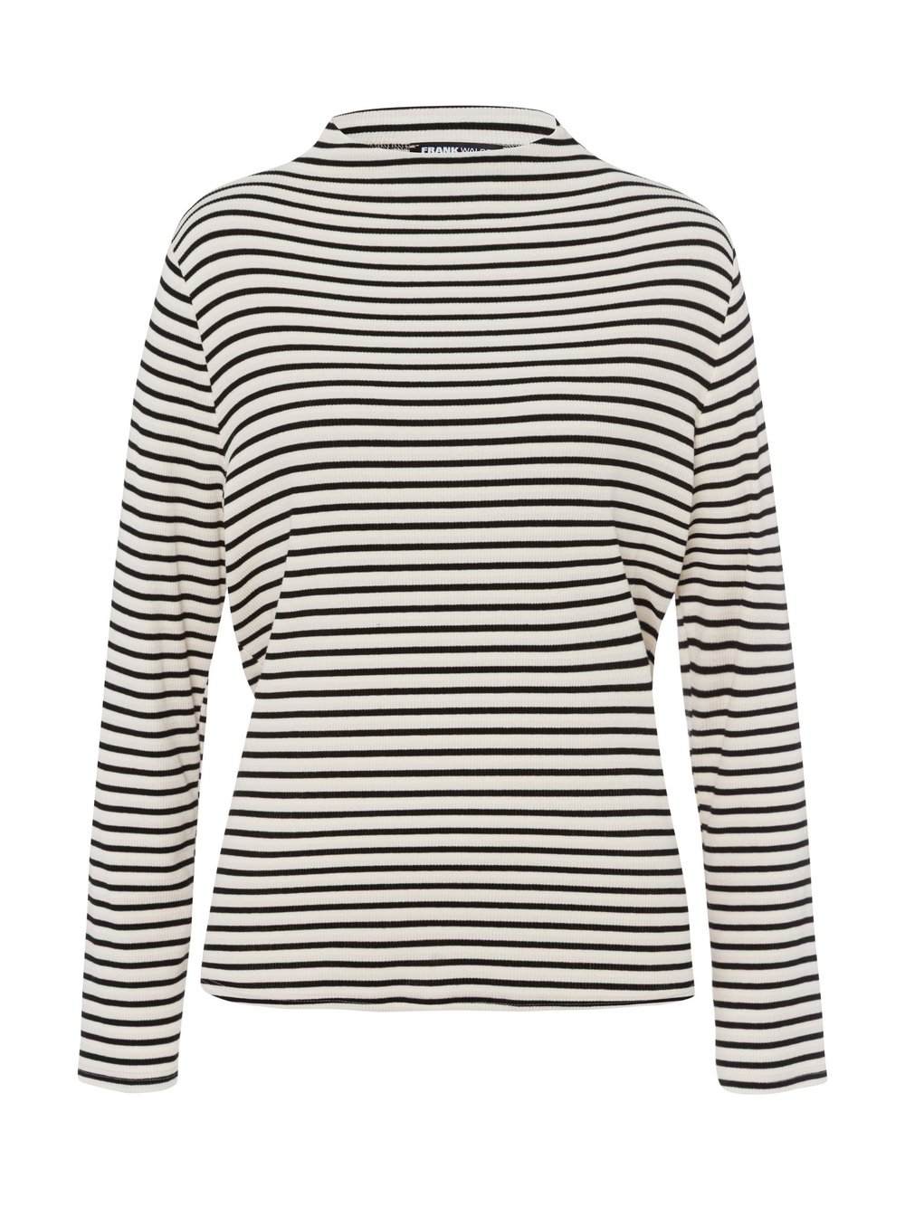 Frank Walder Shirt Damen Viskose schwarz gestreift, 38