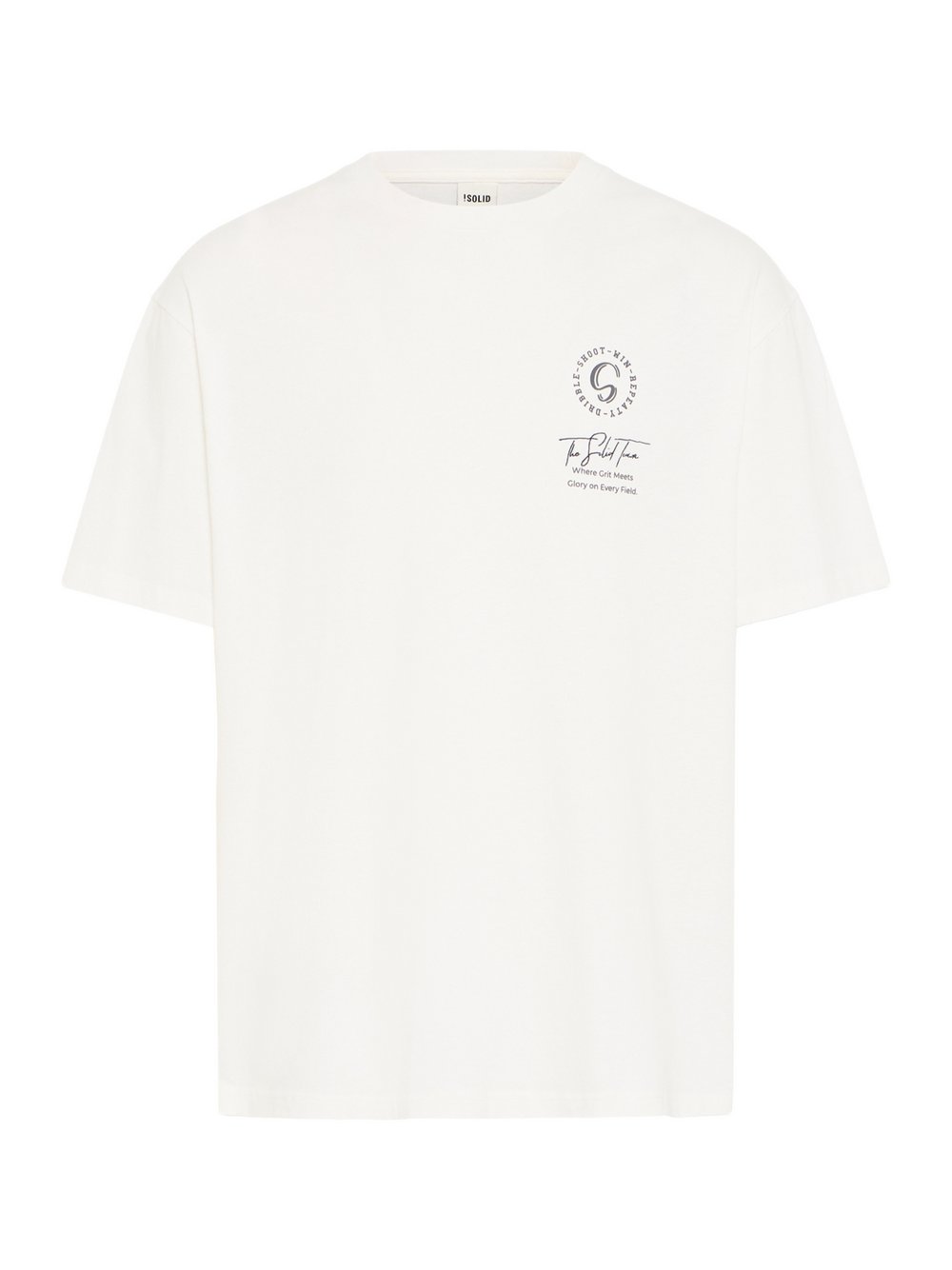 Thumbnail - Solid T-Shirt Herren Baumwolle weiß bedruckt, L