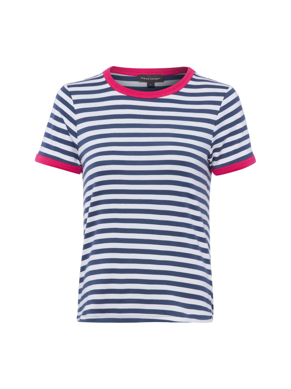 Franco Callegari T-Shirt Damen Baumwolle mehrfarbig gestreift, XL
