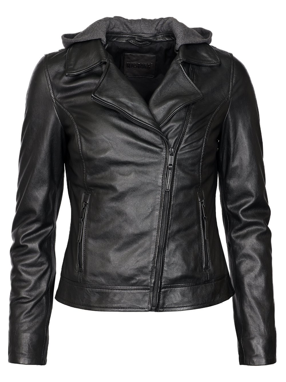 Mustang Lederjacke Damen schwarz, XXL