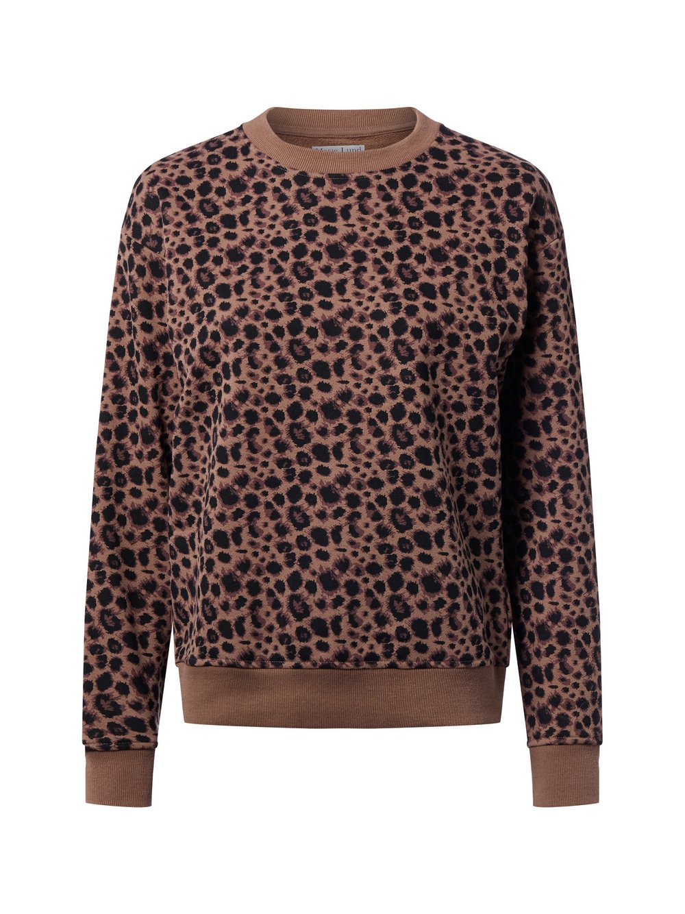 Marie Lund Sweatshirt Damen Baumwolle braun gemustert, XXL