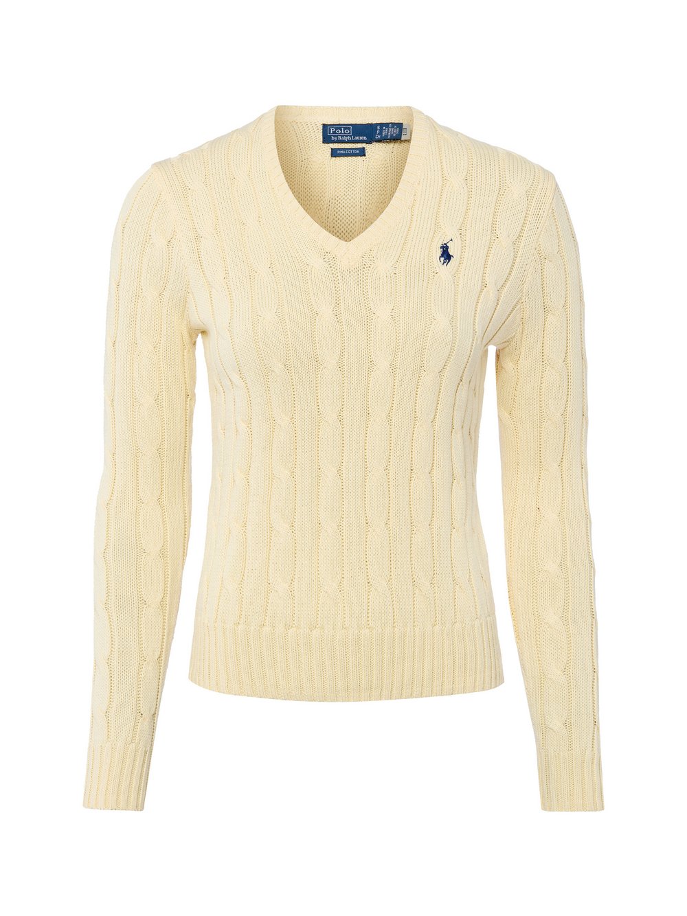 Thumbnail - Polo Ralph Lauren Strickpullover Damen Baumwolle gelb, XS