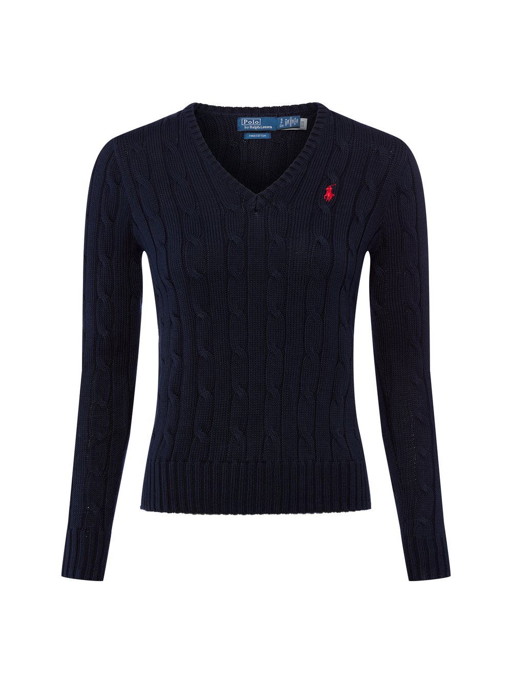 Thumbnail - Polo Ralph Lauren Strickpullover Damen Baumwolle blau, L