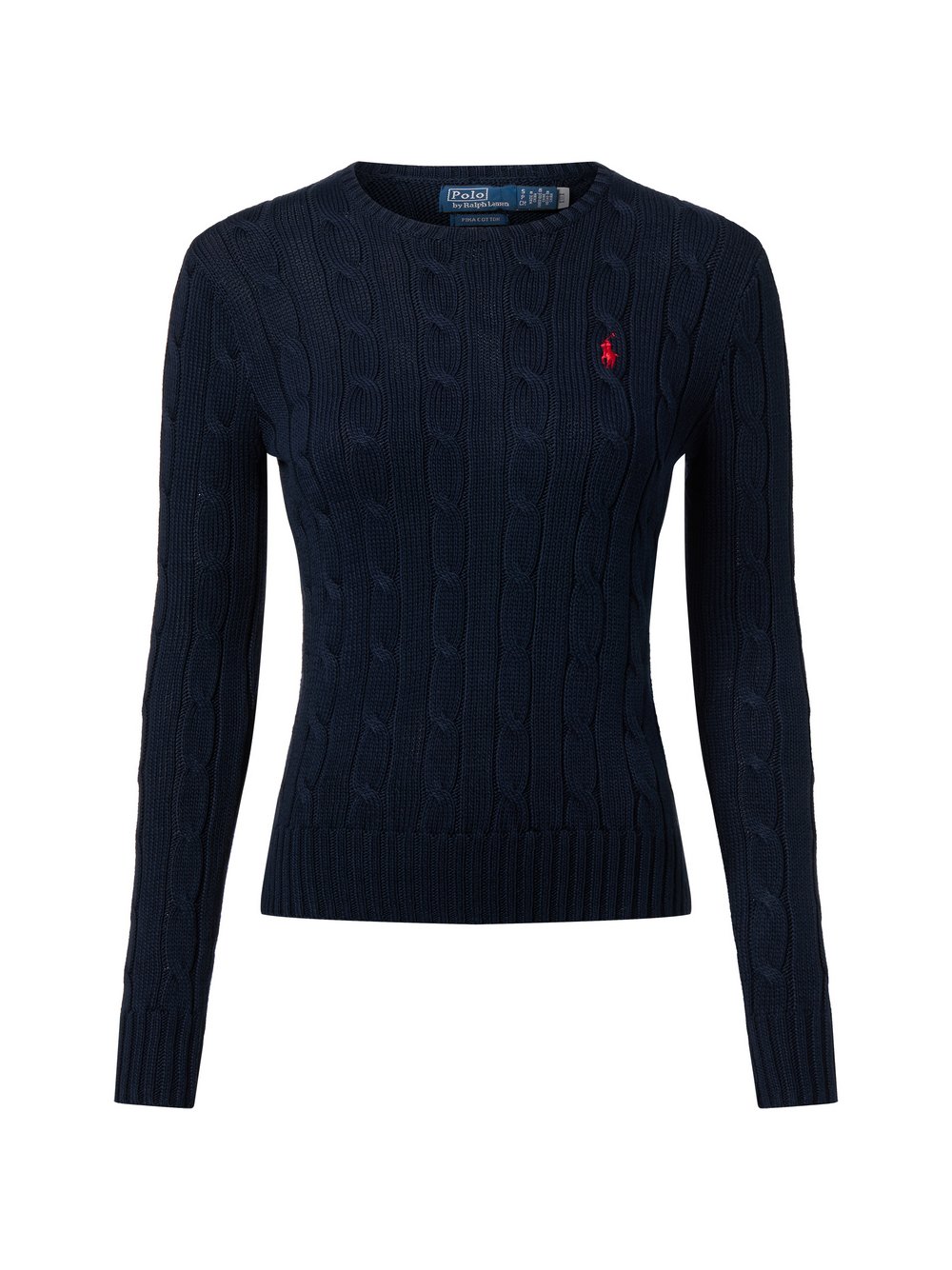 Thumbnail - Polo Ralph Lauren Strickpullover Damen Baumwolle blau, L