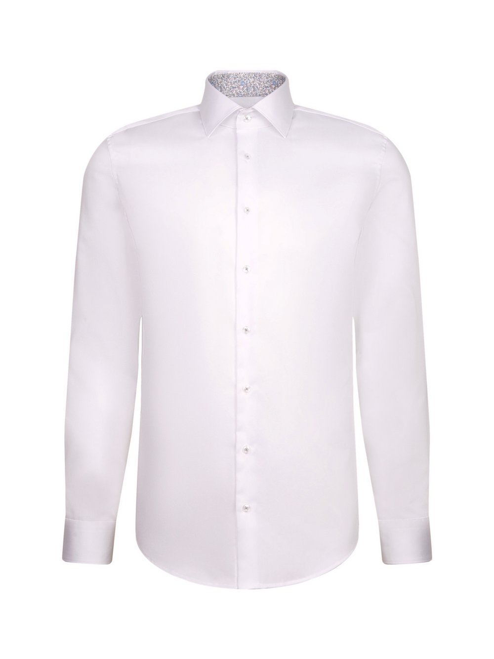 Seidensticker Hemd Herren Slim Fit Baumwolle weiß, 43