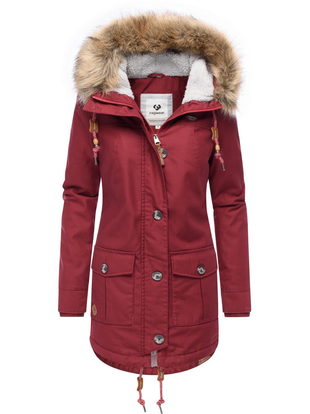 Thumbnail - Ragwear Wintermantel Damen rot, L