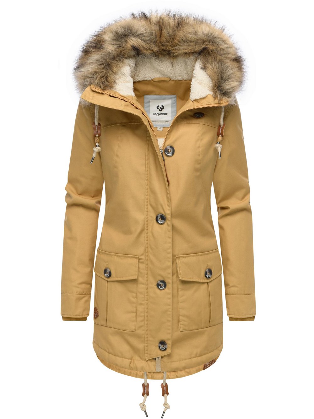 Thumbnail - Ragwear Wintermantel Damen braun, XL