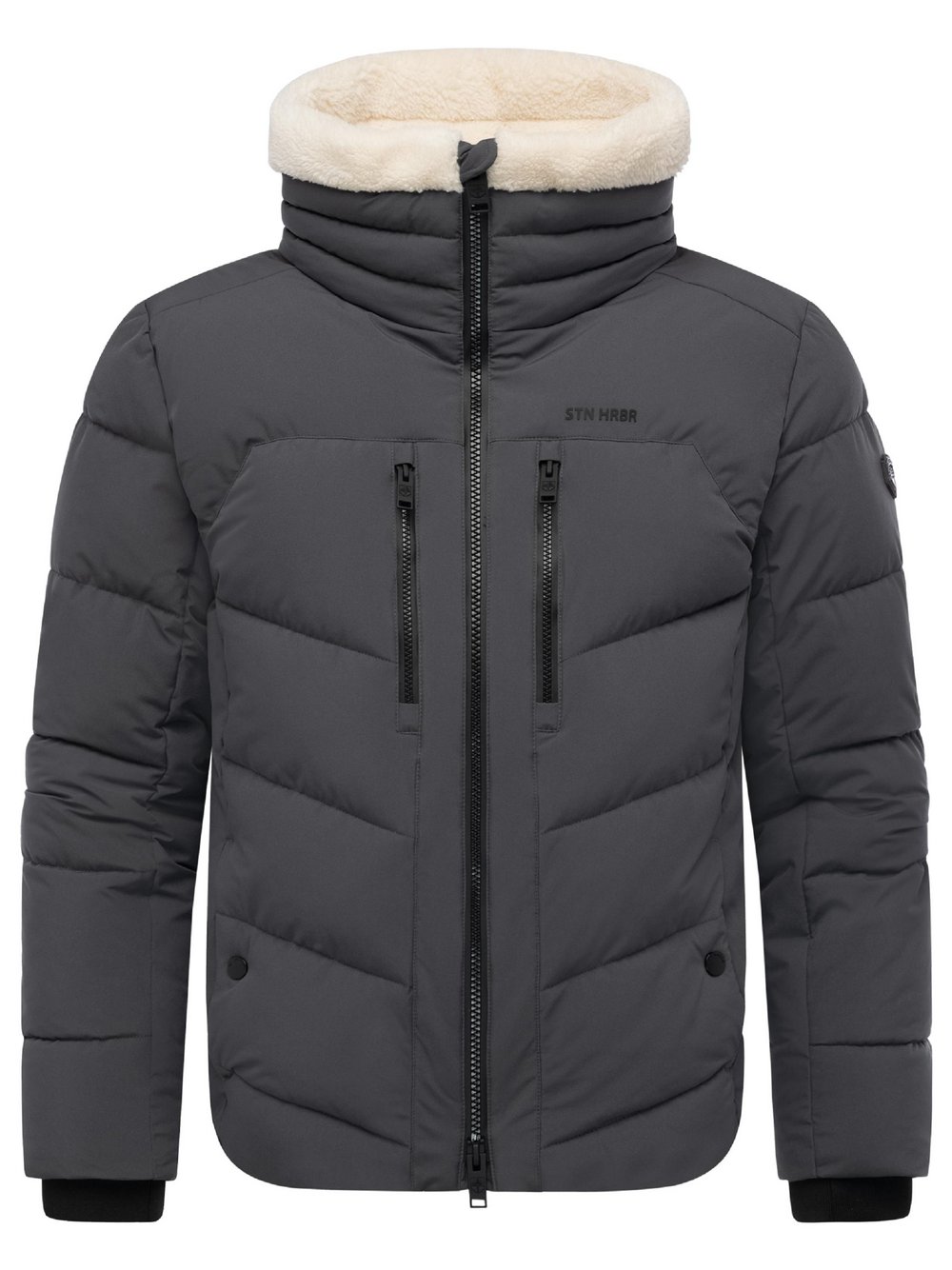 Thumbnail - STONE HARBOUR Steppjacke Herren grau, S